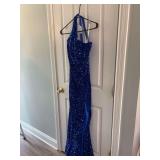 Long sequined prom dresses
