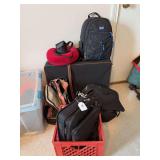 Lot of luggage and bags