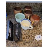 Copper Mules, Coffee Cups, Vintoro aerator