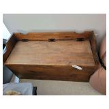Wood Chest/Bench (pine)  35 x 19 x 14
