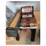 Small stool plant stand, chest, Nature picture book, US National Parks poster