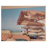 Canvas Surfboard Poster  72 x 49