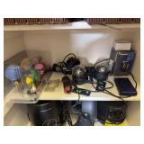 Panasonic recorder, lights, screwdriver, Nintendo DS, trivia crack