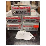 100 rds of Winchester 204 Ruger  ammo( local pickup only)