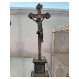 18” Metal Standing Crucifix