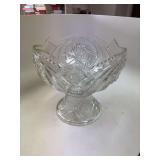 Large Vintage punch bowl set
