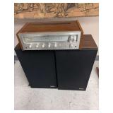 Pioneer stereo receiver model SX-450 with 2  Pioneer speakers