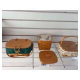 3 Longaberger baskets