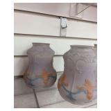 Pair of vintage lamp shades