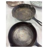 8” and 10” cast iron skillets