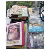 Phot albums, needle point