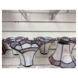 5 matching lamp shades