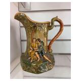 Rockingham Glaze style pitcher￼