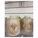 Set of 3 satin glass shades