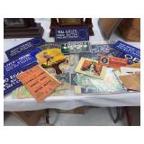 Miscellaneous old vintage signs , etc .