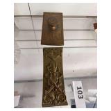 2 Antique brass ink blotter’s