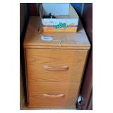 Wood 2 drawer legal size file cabinet