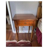 Vintage /antique bedside table with pull out drawer 19x16x28.5
