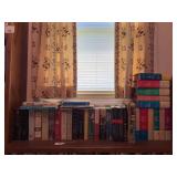 Top shelf of books