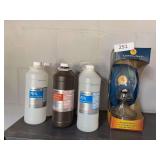 Oil lamp, isopropyl alcohol, peroxide