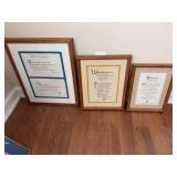 3 framed religious print