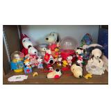 Lot of Snoopy collectibles, yard sign