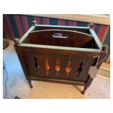 Wooden magazine stand