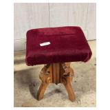Antique Walnut Organ Stool