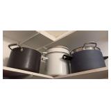 Stock pots , cookie trays , cutting board , grease strainers , Dash go