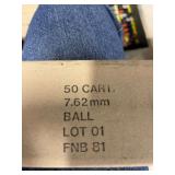 500 rds of 7.62 ball ammo