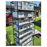 Plastic Rack 9 Shelves (Excluding Contents)