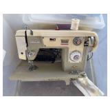 ElectroHygiene sewing machine, sewing accessories, ribbon, misc