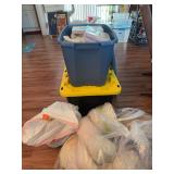 2 tubs and bags of Easter items