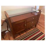 Entryway cabinet w/ glass top