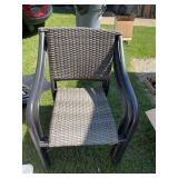 4 stackable outdoor patio chairs