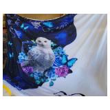 Duvet w/ comforter insert (snow owl), Wood Burn Owl