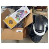 Keurig coffee maker, veggie slicer, plastic containers