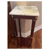Marble top plant stand