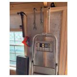 Misc craftsman wrench’s, folding step stool, quick squares