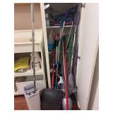 Miscellaneous cleaning items , mops , and dusters