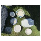 Tub of misc dishwear