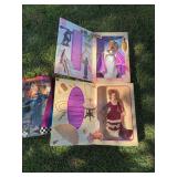 3 in box Barbies: 50th anniversary NASCAR: Victorian Barbie: Grecian Goddess Barbie