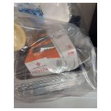 Foil pans, plastic utensil set, foam hinged tray