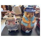 Cow & bear cookie jars 10' x 12'