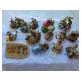 Charming Tails Figurines by Fitz and Floyd, Boxes, Tags