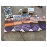Canvas pictures, wall hanging, cosmetic bag