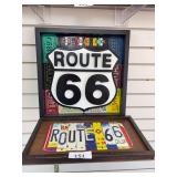 2 route 66 signs