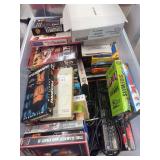 VHS tapes, radios