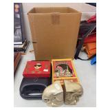 Bookends, Coke cards,bottle, vase, misc