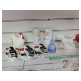 Chicken Spice Shakers, Ring Holder, Precious Moments, Horse Toothpick Holder, Bell, misc